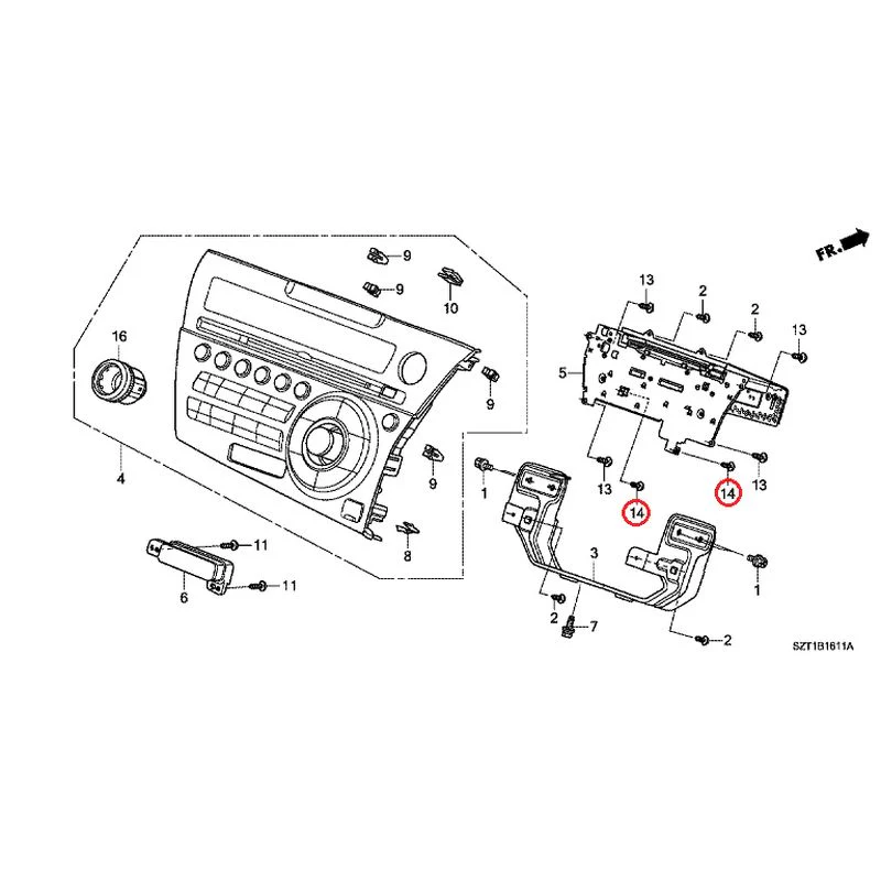 [NEW] JDM HONDA CR-Z ZF1 2012 Audio unit GENUINE OEM - Image 14