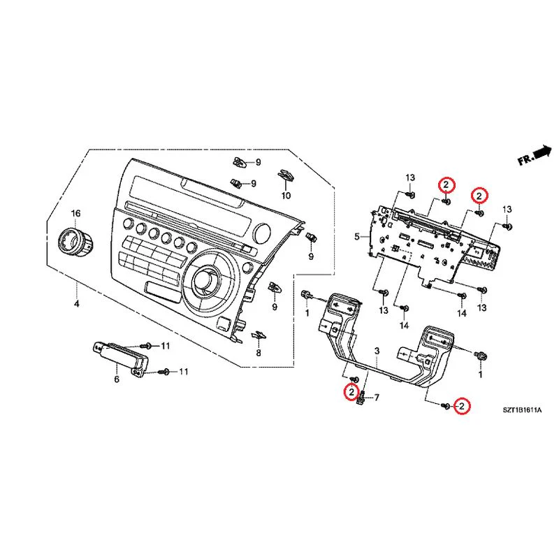 [NEW] JDM HONDA CR-Z ZF1 2012 Audio unit GENUINE OEM - Image 3