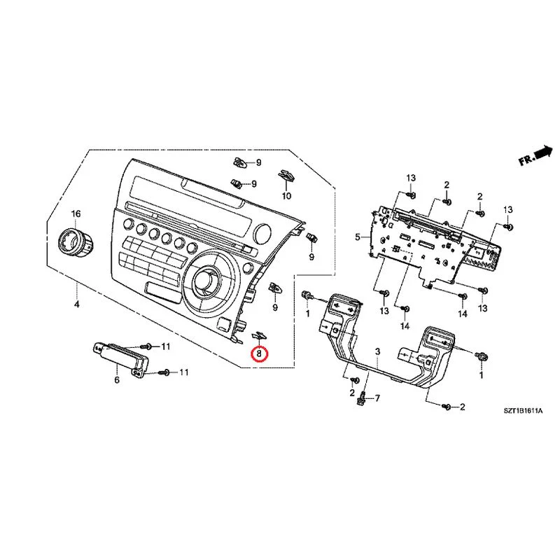 [NEW] JDM HONDA CR-Z ZF1 2012 Audio unit GENUINE OEM - Image 9