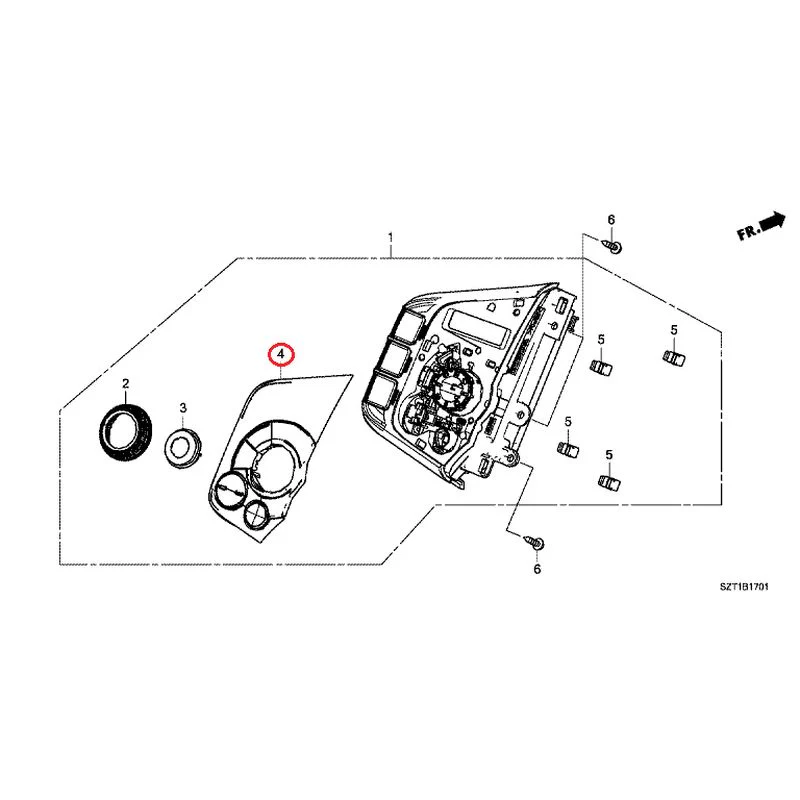 [NEW] JDM HONDA CR-Z ZF1 2012 Auto Air Conditioner Control GENUINE OEM - Image 5