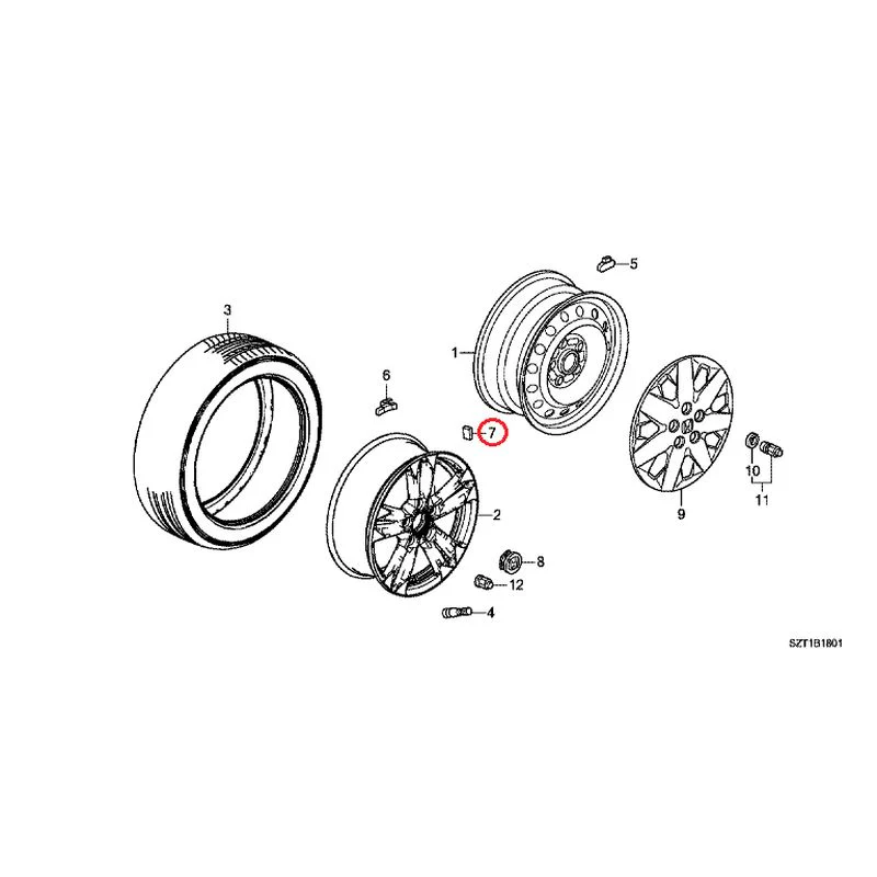 [NEW] JDM HONDA CR-Z ZF1 2012 Tire/Wheel Disc GENUINE OEM - Image 48