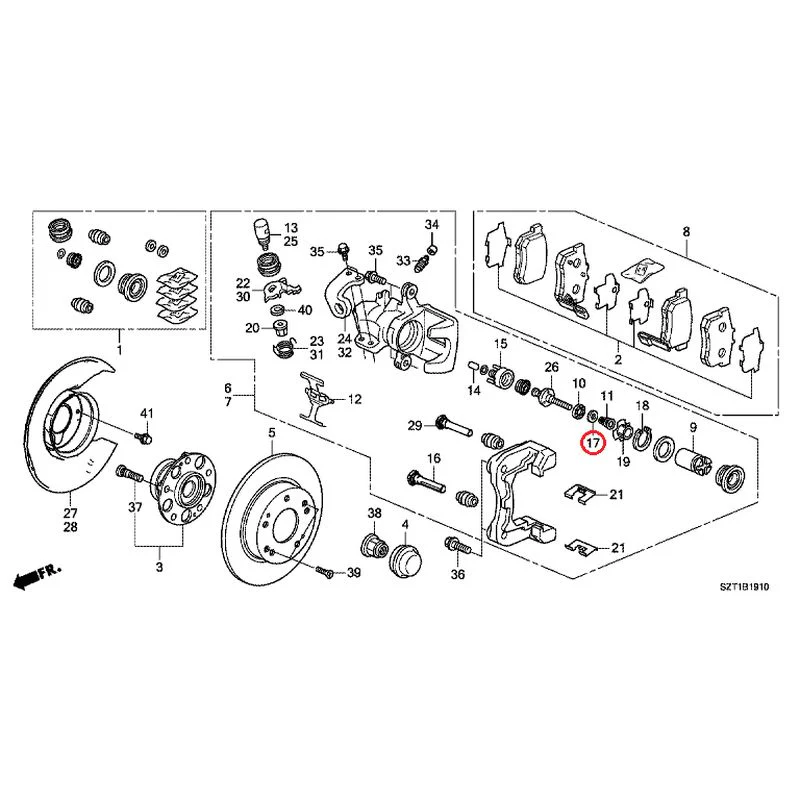 [NEW] JDM HONDA CR-Z ZF1 2012 Rear Brake GENUINE OEM - Image 19