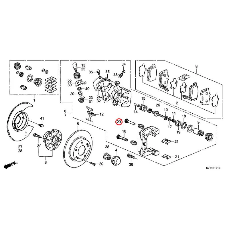 [NEW] JDM HONDA CR-Z ZF1 2012 Rear Brake GENUINE OEM - Image 31