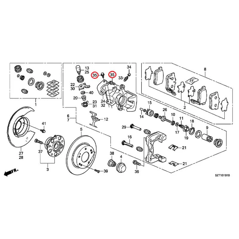 [NEW] JDM HONDA CR-Z ZF1 2012 Rear Brake GENUINE OEM - Image 37