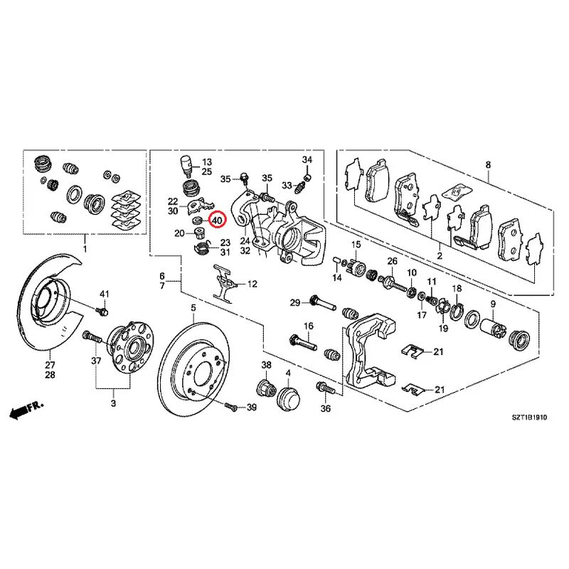 [NEW] JDM HONDA CR-Z ZF1 2012 Rear Brake GENUINE OEM - Image 45