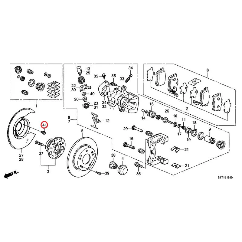 [NEW] JDM HONDA CR-Z ZF1 2012 Rear Brake GENUINE OEM - Image 46