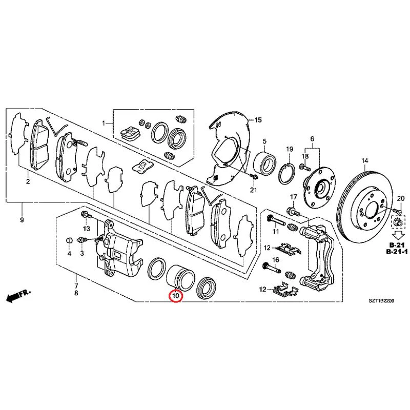 [NEW] JDM HONDA CR-Z ZF1 2012 Front Brake GENUINE OEM - Image 12