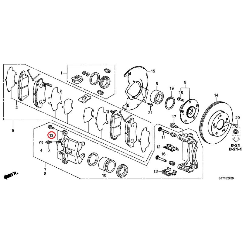 [NEW] JDM HONDA CR-Z ZF1 2012 Front Brake GENUINE OEM - Image 15