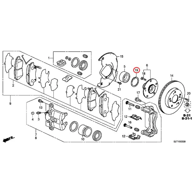[NEW] JDM HONDA CR-Z ZF1 2012 Front Brake GENUINE OEM - Image 24