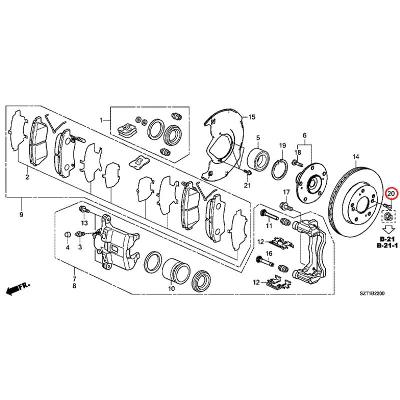 [NEW] JDM HONDA CR-Z ZF1 2012 Front Brake GENUINE OEM - Image 25