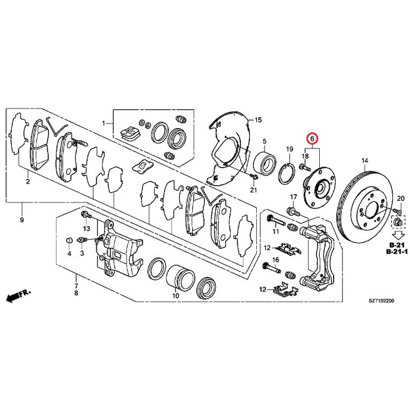 [NEW] JDM HONDA CR-Z ZF1 2012 Front Brake GENUINE OEM - Image 7