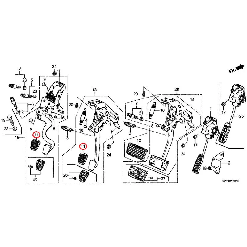 [NEW] JDM HONDA CR-Z ZF1 2012 Pedals GENUINE OEM - Image 10