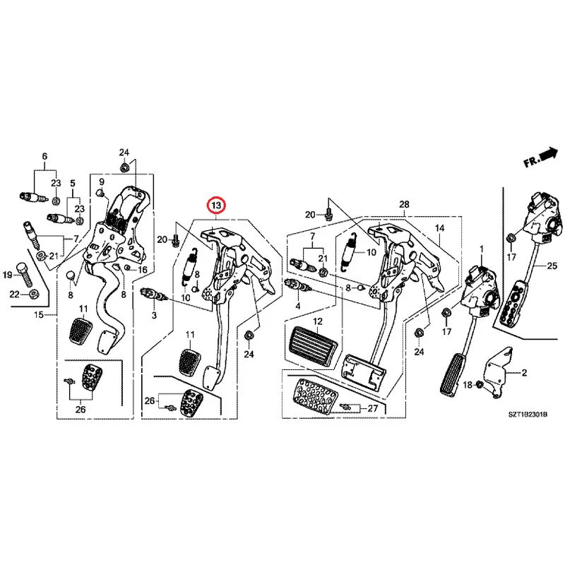 [NEW] JDM HONDA CR-Z ZF1 2012 Pedals GENUINE OEM - Image 11