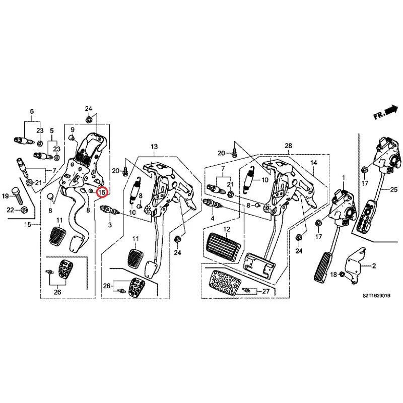 [NEW] JDM HONDA CR-Z ZF1 2012 Pedals GENUINE OEM - Image 13