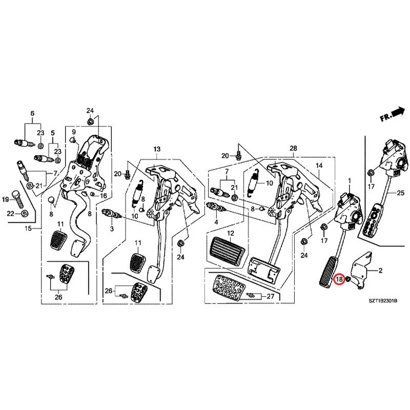 [NEW] JDM HONDA CR-Z ZF1 2012 Pedals GENUINE OEM - Image 15