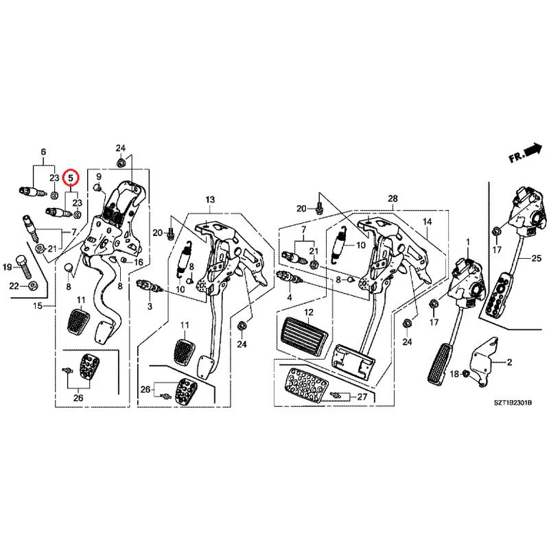 [NEW] JDM HONDA CR-Z ZF1 2012 Pedals GENUINE OEM - Image 5