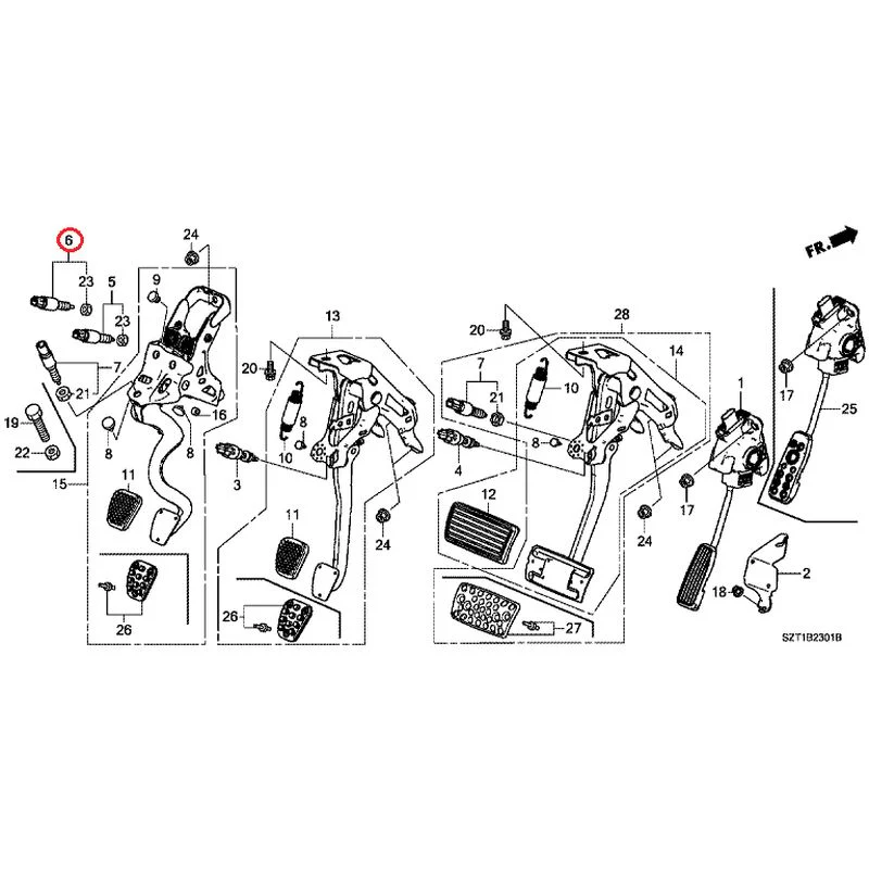 [NEW] JDM HONDA CR-Z ZF1 2012 Pedals GENUINE OEM - Image 6