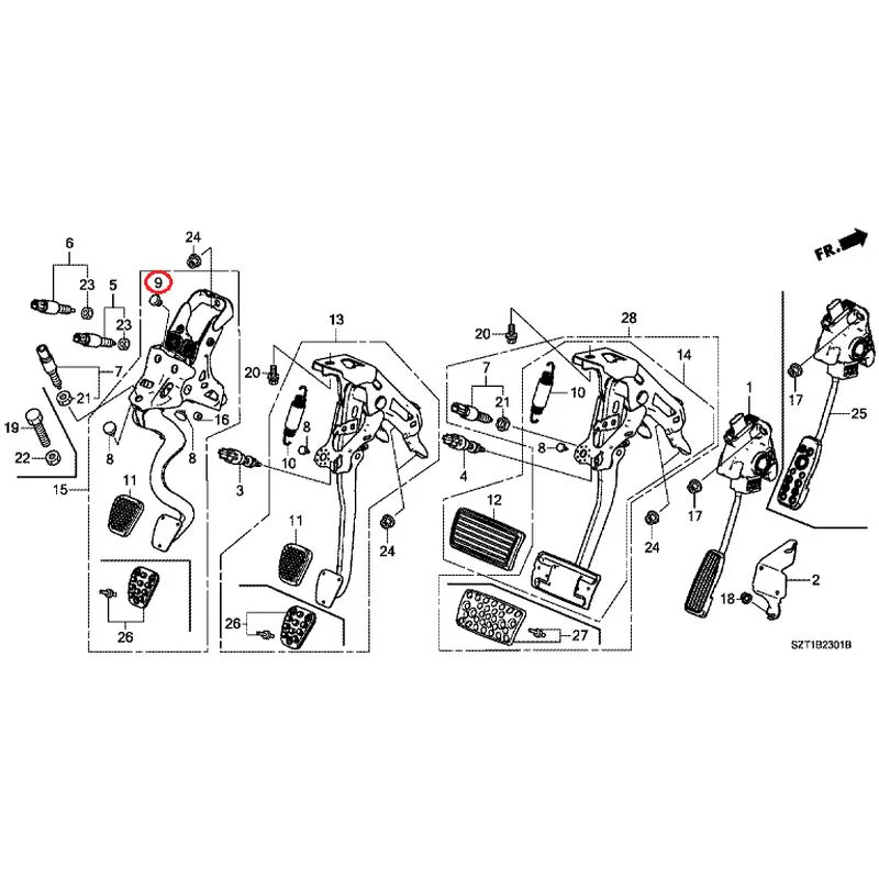 [NEW] JDM HONDA CR-Z ZF1 2012 Pedals GENUINE OEM - Image 8