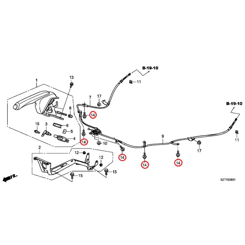 [NEW] JDM HONDA CR-Z ZF1 2012 Parking Brake GENUINE OEM - Image 15