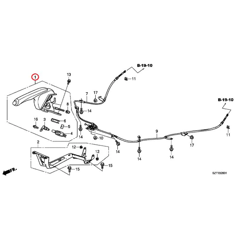 [NEW] JDM HONDA CR-Z ZF1 2012 Parking Brake GENUINE OEM - Image 2