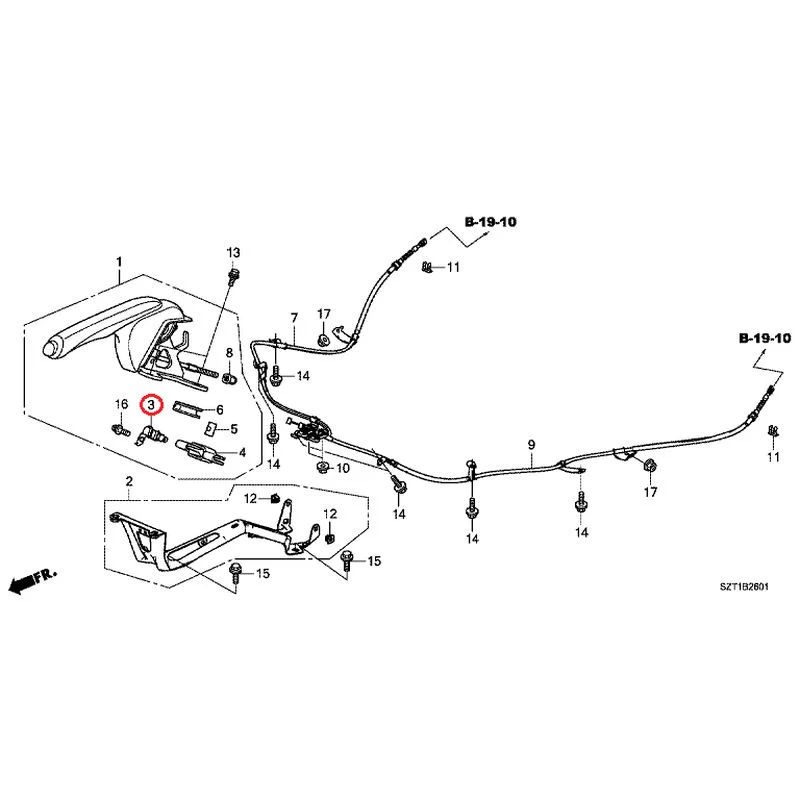 [NEW] JDM HONDA CR-Z ZF1 2012 Parking Brake GENUINE OEM - Image 4
