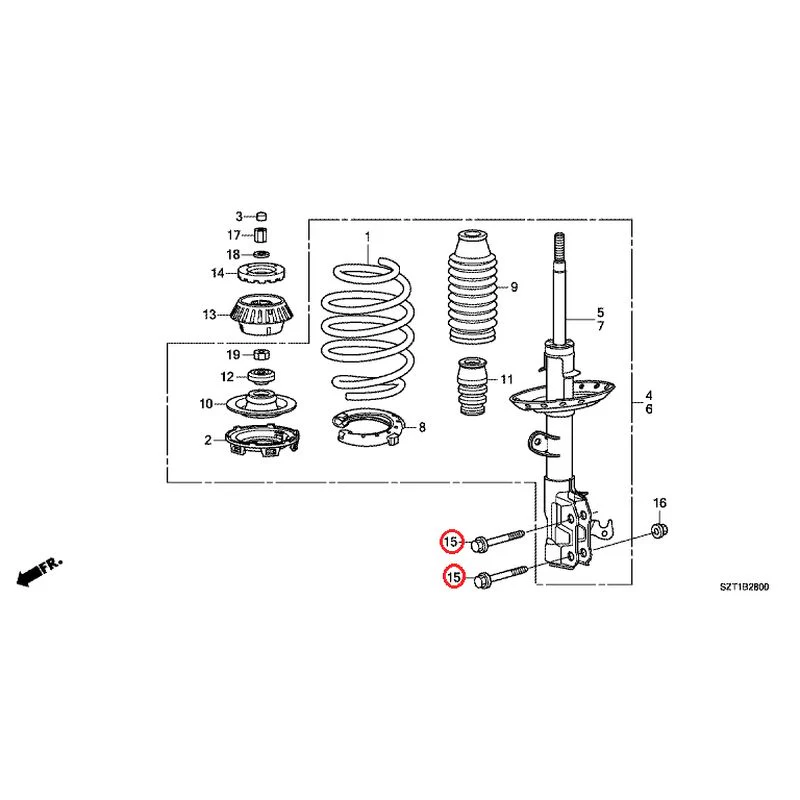 [NEW] JDM HONDA CR-Z ZF1 2012 Front Damper GENUINE OEM - Image 17