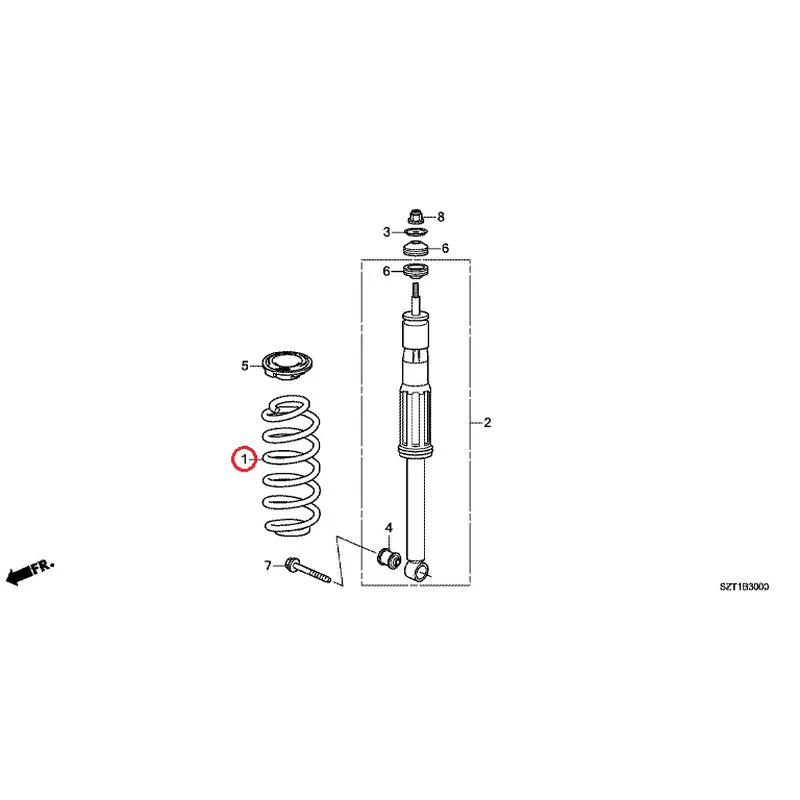 [NEW] JDM HONDA CR-Z ZF1 2012 Rear Damper GENUINE OEM - Image 2
