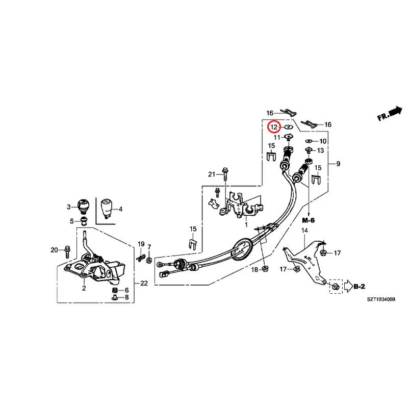 [NEW] JDM HONDA CR-Z ZF1 2012 Shift Lever GENUINE OEM - Image 11