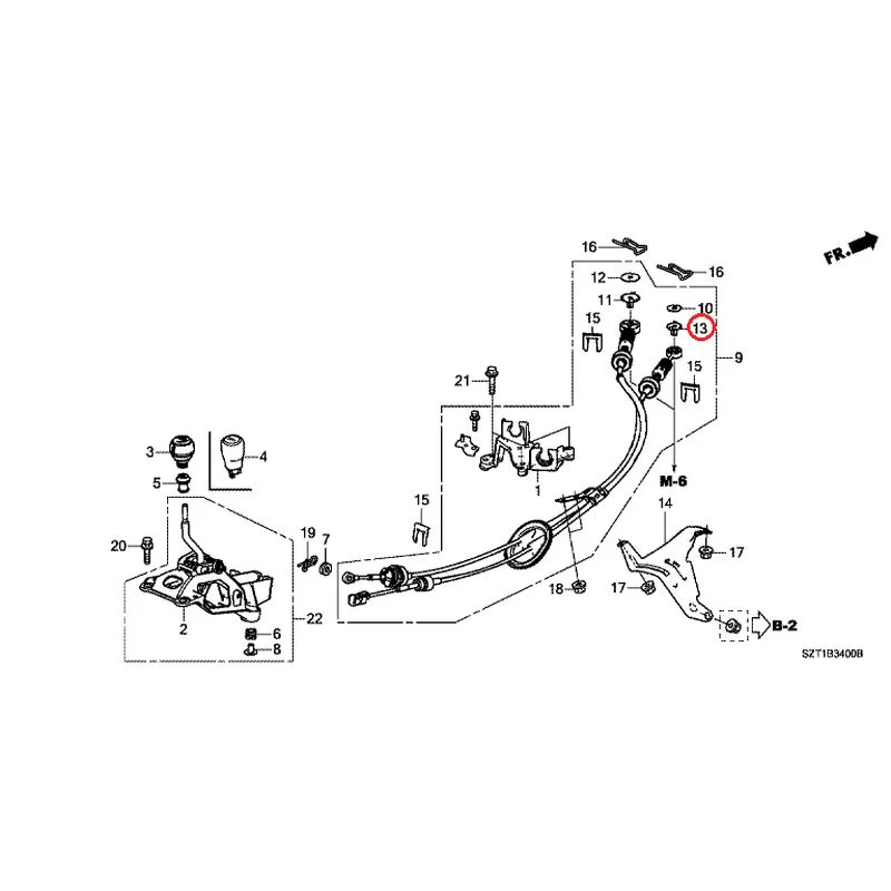 [NEW] JDM HONDA CR-Z ZF1 2012 Shift Lever GENUINE OEM - Image 12