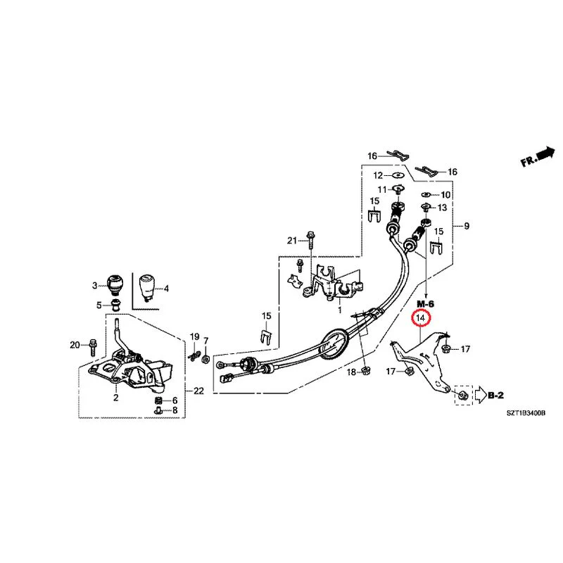 [NEW] JDM HONDA CR-Z ZF1 2012 Shift Lever GENUINE OEM - Image 13