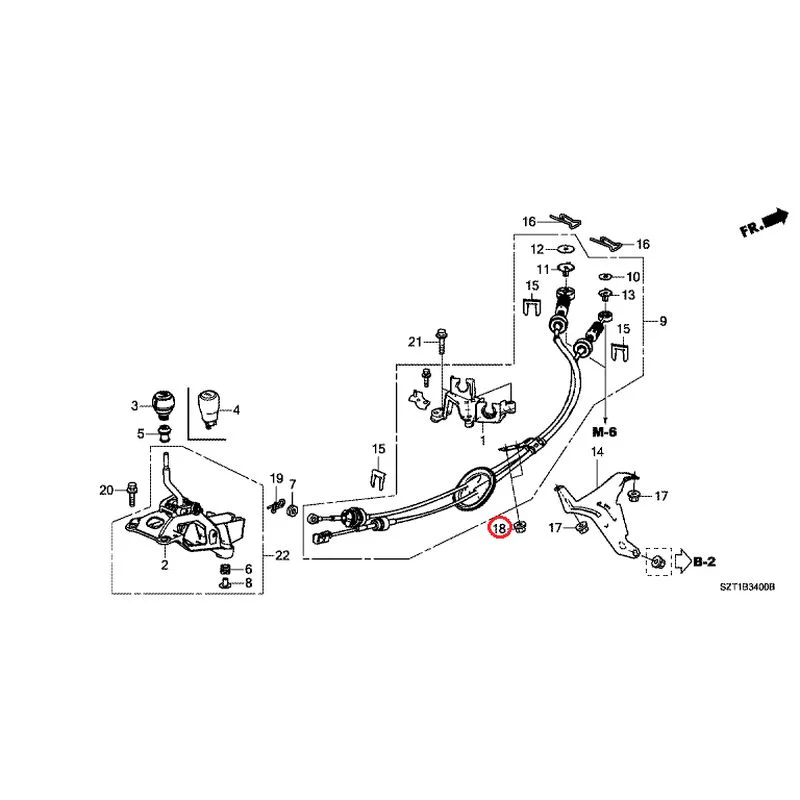 [NEW] JDM HONDA CR-Z ZF1 2012 Shift Lever GENUINE OEM - Image 17