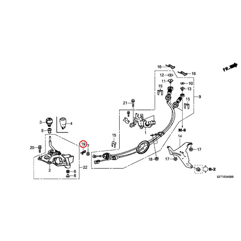 [NEW] JDM HONDA CR-Z ZF1 2012 Shift Lever GENUINE OEM - Image 18