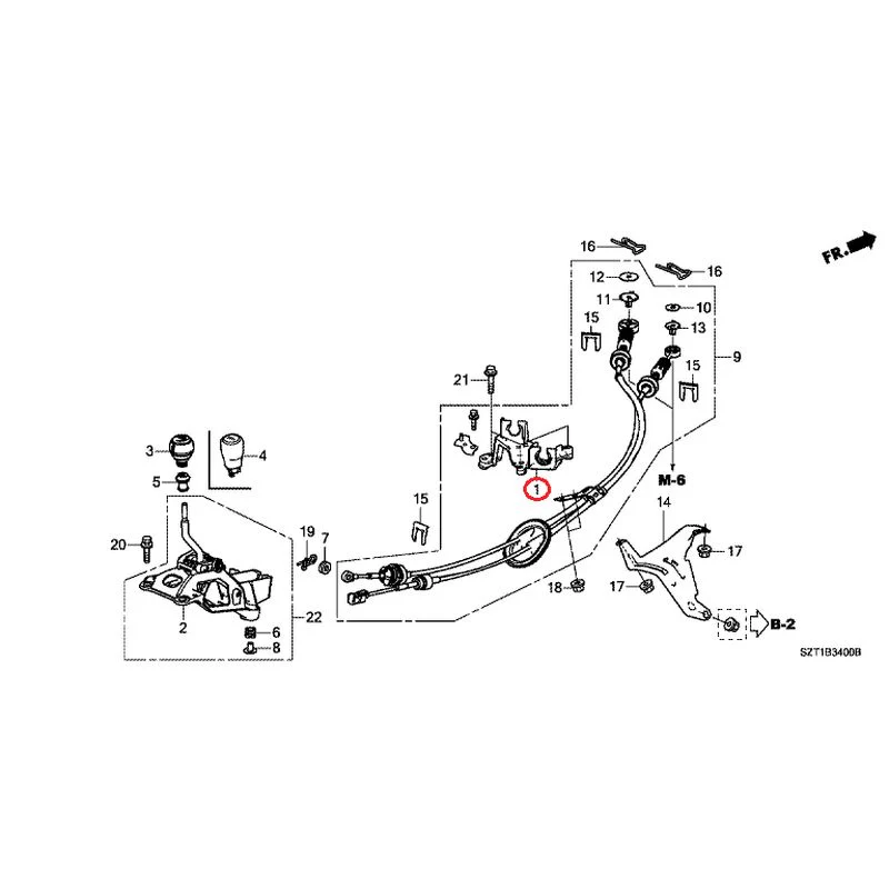 [NEW] JDM HONDA CR-Z ZF1 2012 Shift Lever GENUINE OEM - Image 2