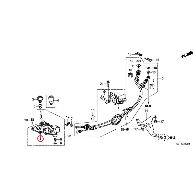 [NEW] JDM HONDA CR-Z ZF1 2012 Shift Lever GENUINE OEM - Image 3
