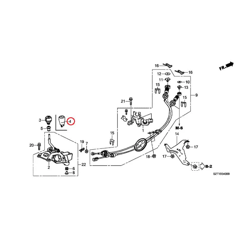 [NEW] JDM HONDA CR-Z ZF1 2012 Shift Lever GENUINE OEM - Image 4