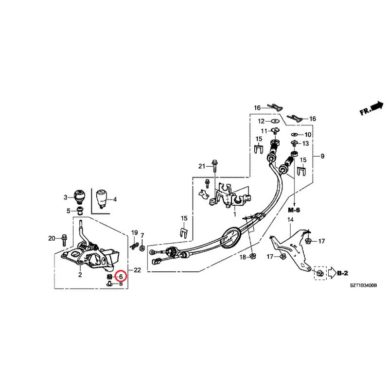 [NEW] JDM HONDA CR-Z ZF1 2012 Shift Lever GENUINE OEM - Image 5