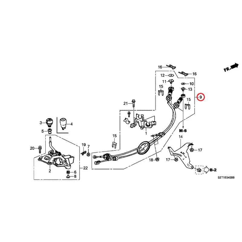 [NEW] JDM HONDA CR-Z ZF1 2012 Shift Lever GENUINE OEM - Image 8