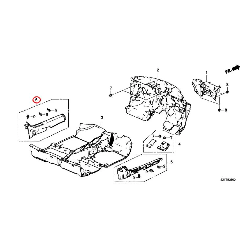 [NEW] JDM HONDA CR-Z ZF1 2012 Floor Mat GENUINE OEM - Image 7