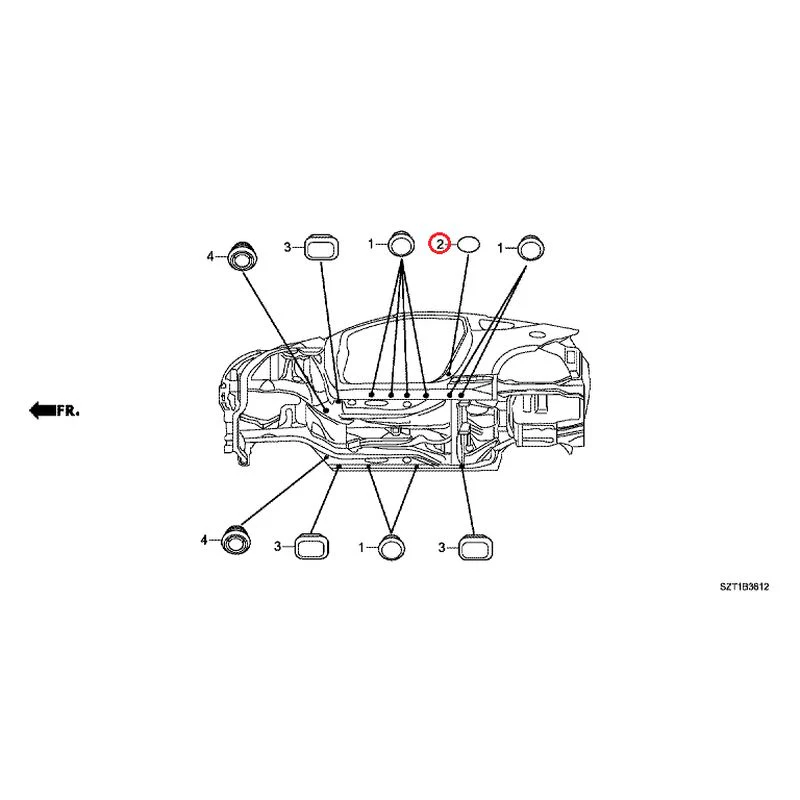 [NEW] JDM HONDA CR-Z ZF1 2012 Grommet (Lower) GENUINE OEM - Image 3