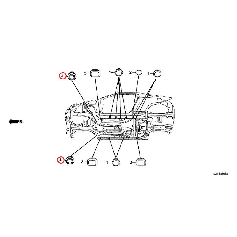[NEW] JDM HONDA CR-Z ZF1 2012 Grommet (Lower) GENUINE OEM - Image 5