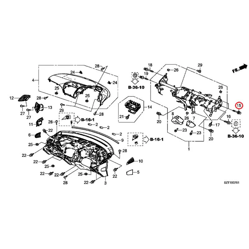 [NEW] JDM HONDA CR-Z ZF1 2012 Instrument panel GENUINE OEM - Image 16