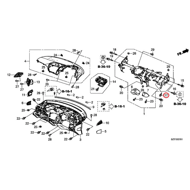 [NEW] JDM HONDA CR-Z ZF1 2012 Instrument panel GENUINE OEM - Image 18