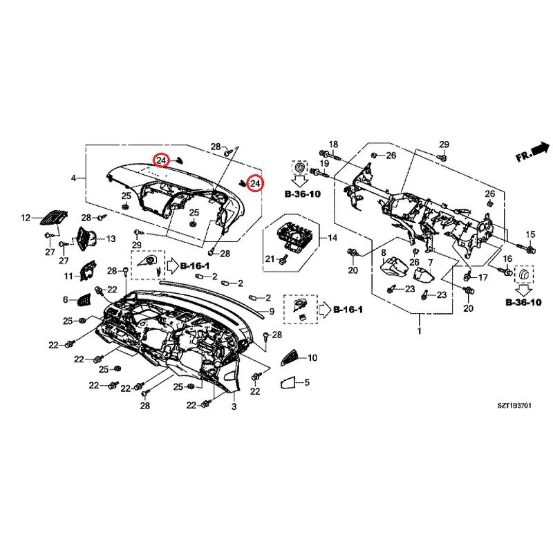 [NEW] JDM HONDA CR-Z ZF1 2012 Instrument panel GENUINE OEM - Image 25