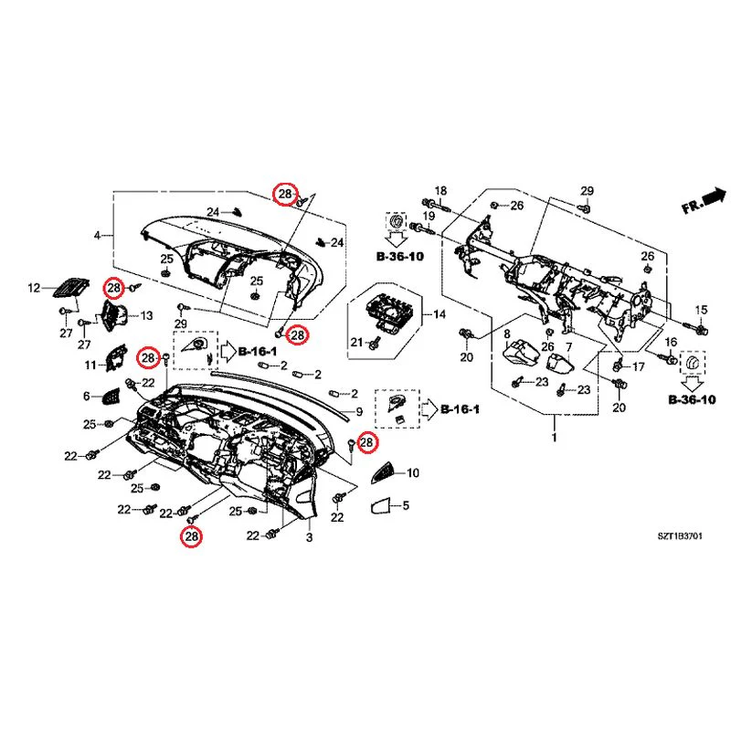 [NEW] JDM HONDA CR-Z ZF1 2012 Instrument panel GENUINE OEM - Image 29