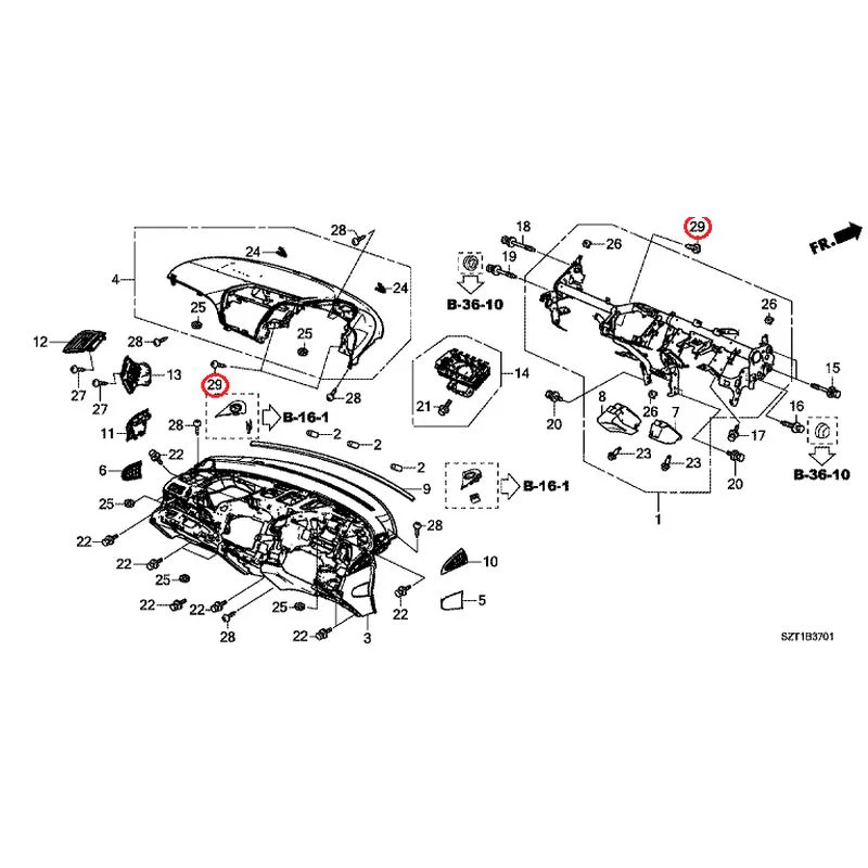 [NEW] JDM HONDA CR-Z ZF1 2012 Instrument panel GENUINE OEM - Image 30