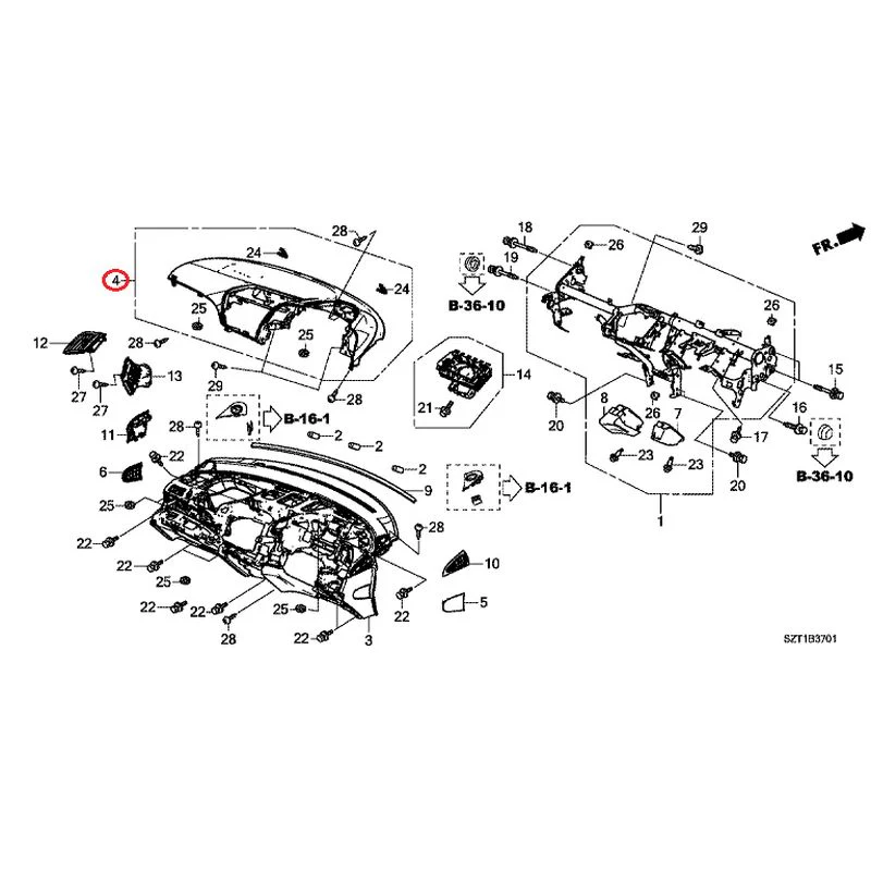 [NEW] JDM HONDA CR-Z ZF1 2012 Instrument panel GENUINE OEM - Image 5