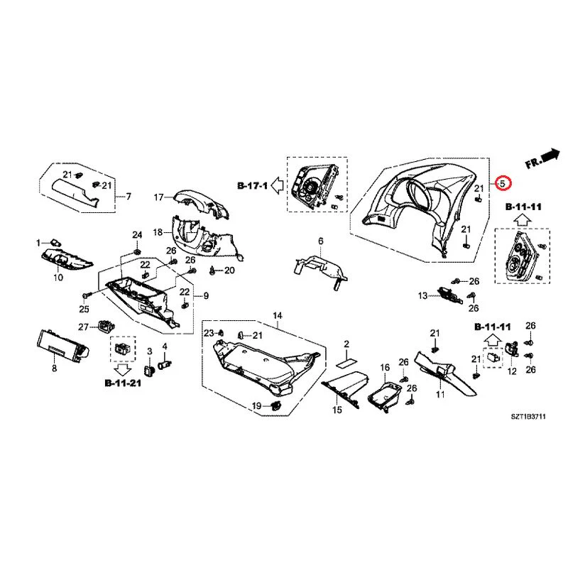 [NEW] JDM HONDA CR-Z ZF1 2012 Instrument panel garnish (driver side) GENUINE OEM - Image 7