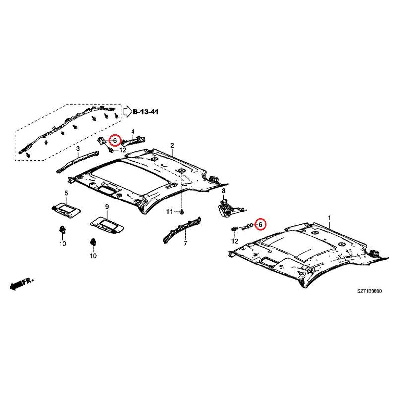 [NEW] JDM HONDA CR-Z ZF1 2012 Roof Lining GENUINE OEM - Image 8