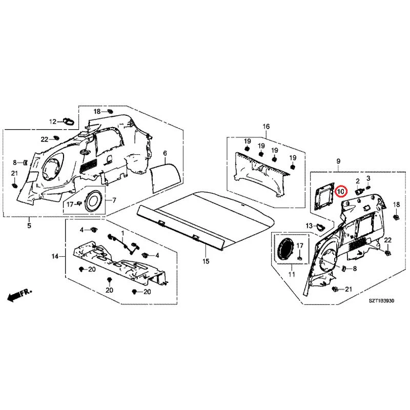 [NEW] JDM HONDA CR-Z ZF1 2012 Side Lining GENUINE OEM - Image 11