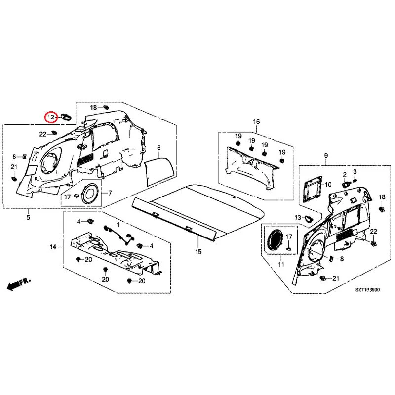[NEW] JDM HONDA CR-Z ZF1 2012 Side Lining GENUINE OEM - Image 13
